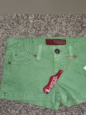Guess Green  Waist Size 31 Shorts 2 Inch Inseam